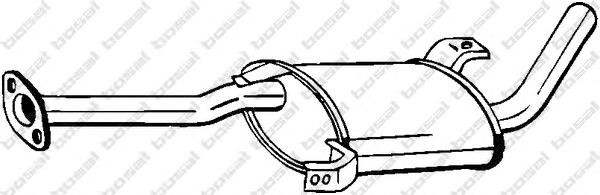 Средний глушитель выхлопных газов BOSAL
