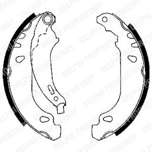 Комплект тормозных колодок DELPHI