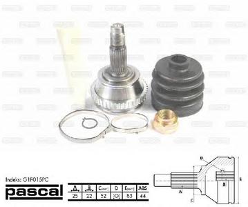 ШРУС PASCAL G1F015PC