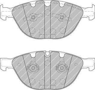 Комплект тормозных колодок, дисковый тормоз FERODO FDB1883