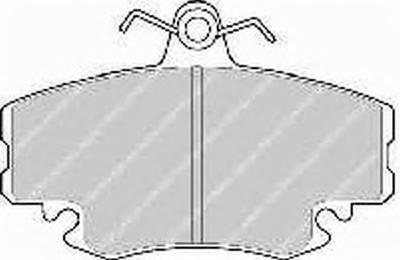 Комплект тормозных колодок, дисковый тормоз FERODO FDB1781