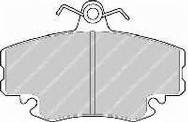 Комплект тормозных колодок, дисковый тормоз FERODO