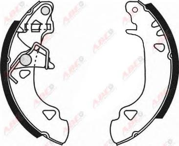 Комплект тормозных колодок ABE