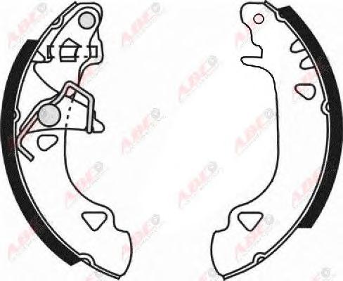 Комплект тормозных колодок ABE
