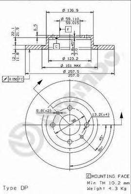 Тормозной диск BREMBO