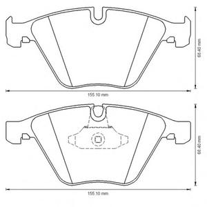 Комплект тормозных колодок, дисковый тормоз JURID 573181JC