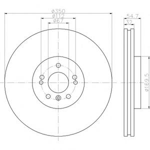 Тормозной диск TEXTAR 98200 1507 0 1