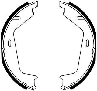 Комплект тормозных колодок, стояночная тормозная система FERODO FSB4130
