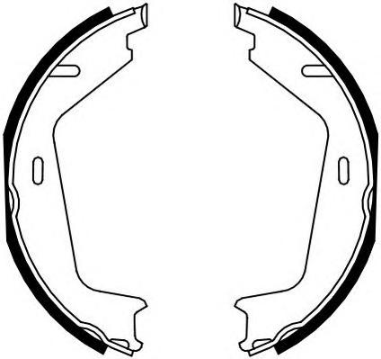 Комплект тормозных колодок, стояночная тормозная система FERODO