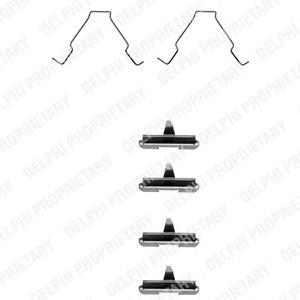 Комплектующие, колодки дискового тормоза DELPHI