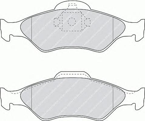 Комплект тормозных колодок, дисковый тормоз FERODO