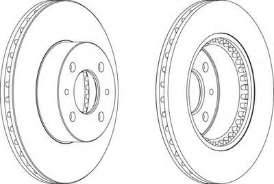 Тормозной диск FERODO DDF1006