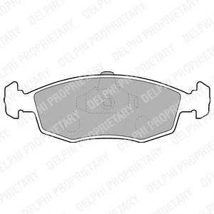 Комплект тормозных колодок, дисковый тормоз DELPHI