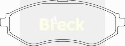 Комплект тормозных колодок, дисковый тормоз BRECK 23974 00 702 00