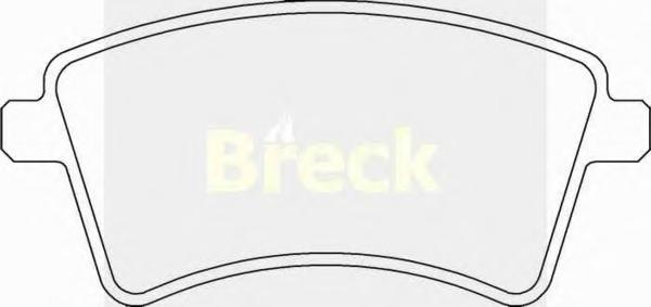 Комплект тормозных колодок, дисковый тормоз BRECK
