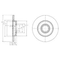 Тормозной диск DELPHI BG3416