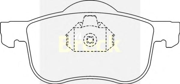 Комплект тормозных колодок, дисковый тормоз BRECK