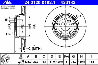Тормозной диск ATE 24.0120-0182.1