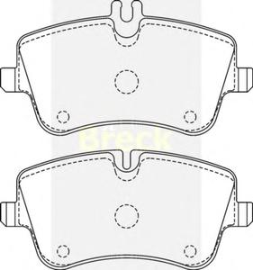 Комплект тормозных колодок, дисковый тормоз BRECK 23144 00 701 30