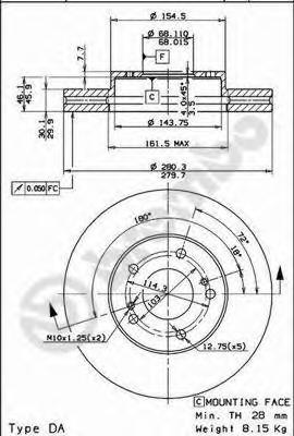 Тормозной диск BREMBO