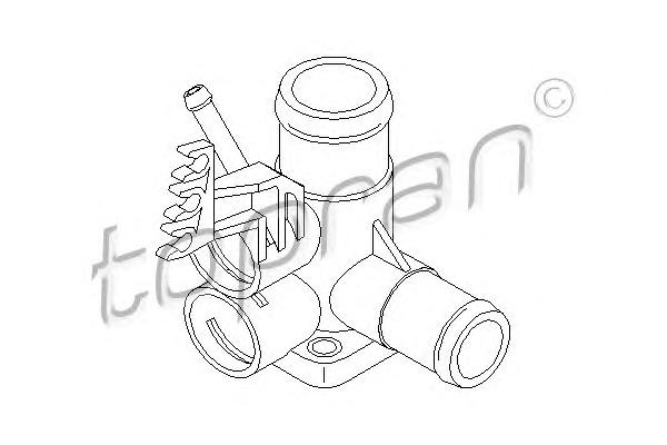Фланец охлаждающей жидкости TOPRAN