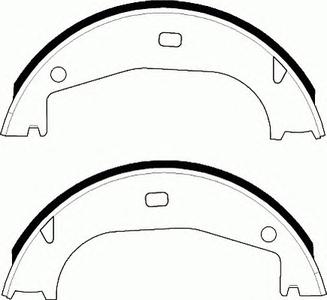 Комплект тормозных колодок, стояночная тормозная система FERODO FSB546