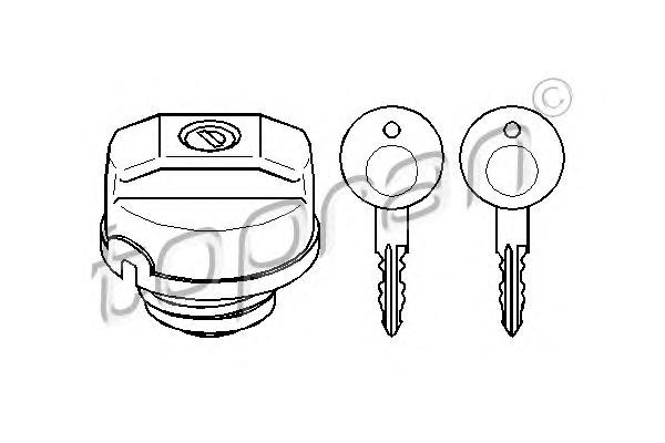 Крышка бензобака TOPRAN