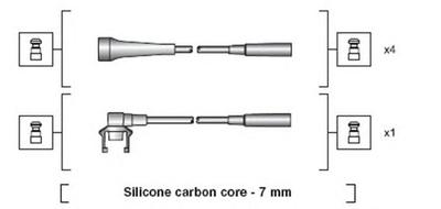 Комплект проводов зажигания MAGNETI MARELLI