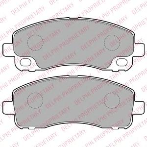 Комплект тормозных колодок, дисковый тормоз DELPHI
