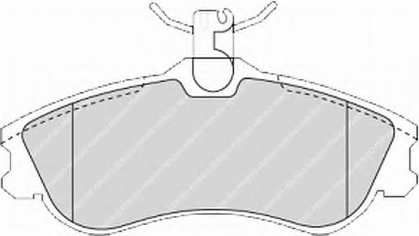 Комплект тормозных колодок, дисковый тормоз FERODO
