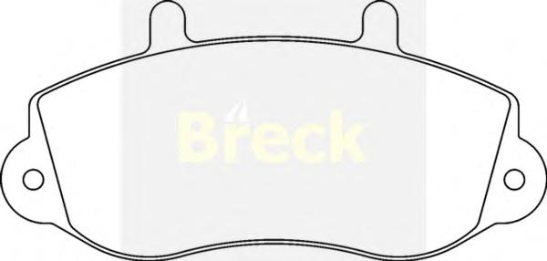 Комплект тормозных колодок, дисковый тормоз BRECK