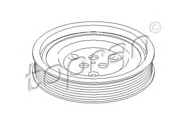 Амортизатор, поликлиновой ремень TOPRAN