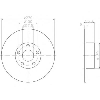 Тормозной диск TEXTAR