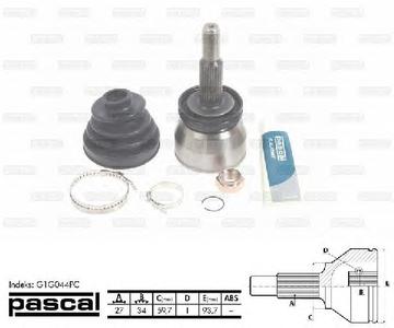 Шарнирный комплект, приводной вал PASCAL G1G044PC