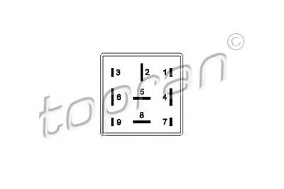 Реле, стартер TOPRAN 110 590