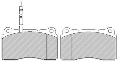 Комплект тормозных колодок, дисковый тормоз FERODO FDB1545