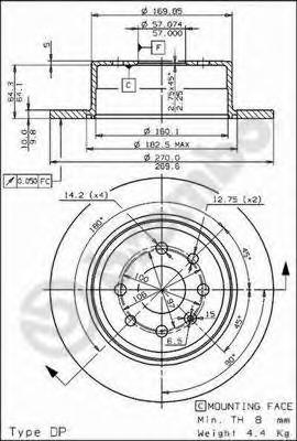 Тормозной диск BREMBO