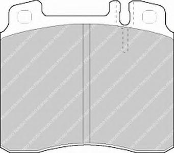 Комплект тормозных колодок, дисковый тормоз FERODO FDB800