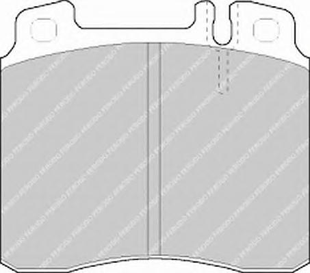 Комплект тормозных колодок, дисковый тормоз FERODO