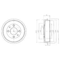 Тормозной барабан DELPHI BF200