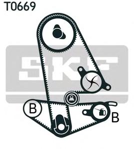 Комплект ремня ГРМ SKF VKMA 93600