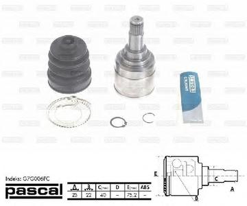 ШРУС PASCAL G7G006PC