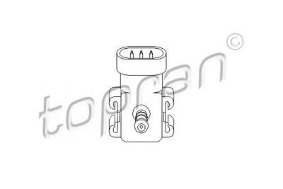 Датчик, давление во впускном газопроводе TOPRAN 207 831