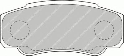 Комплект тормозных колодок, дисковый тормоз FERODO FVR1480