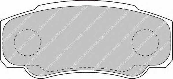 Комплект тормозных колодок, дисковый тормоз FERODO