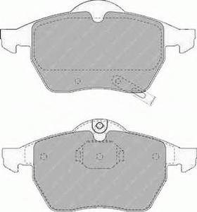 Комплект тормозных колодок, дисковый тормоз FERODO FDB1535