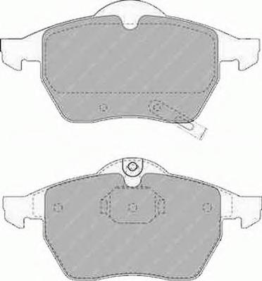 Комплект тормозных колодок, дисковый тормоз FERODO