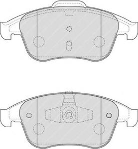 Комплект тормозных колодок, дисковый тормоз FERODO FDB4181
