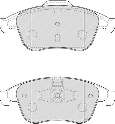 Комплект тормозных колодок, дисковый тормоз FERODO