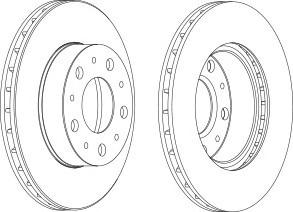 Тормозной диск FERODO DDF1171